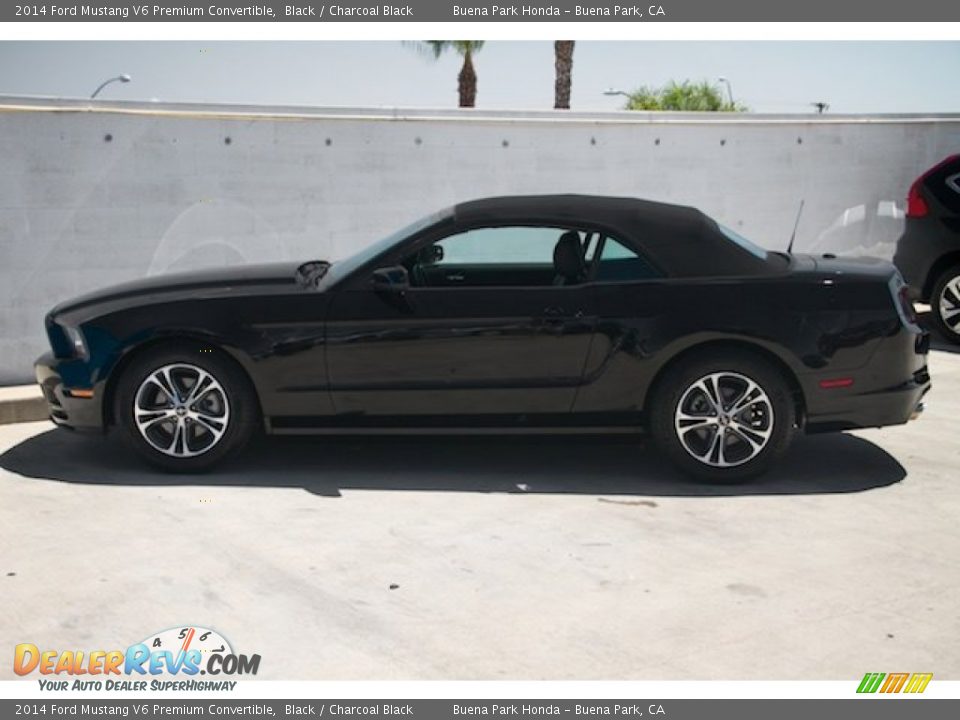2014 Ford Mustang V6 Premium Convertible Black / Charcoal Black Photo #13