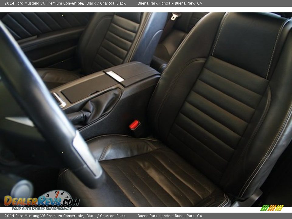 2014 Ford Mustang V6 Premium Convertible Black / Charcoal Black Photo #15