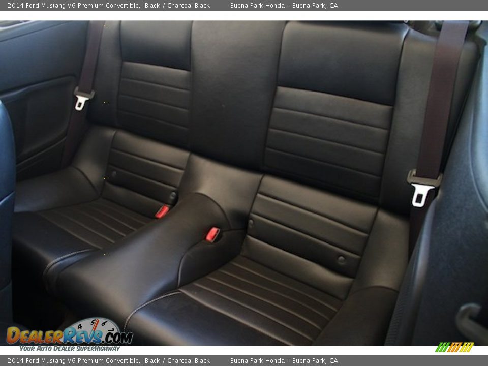 2014 Ford Mustang V6 Premium Convertible Black / Charcoal Black Photo #16