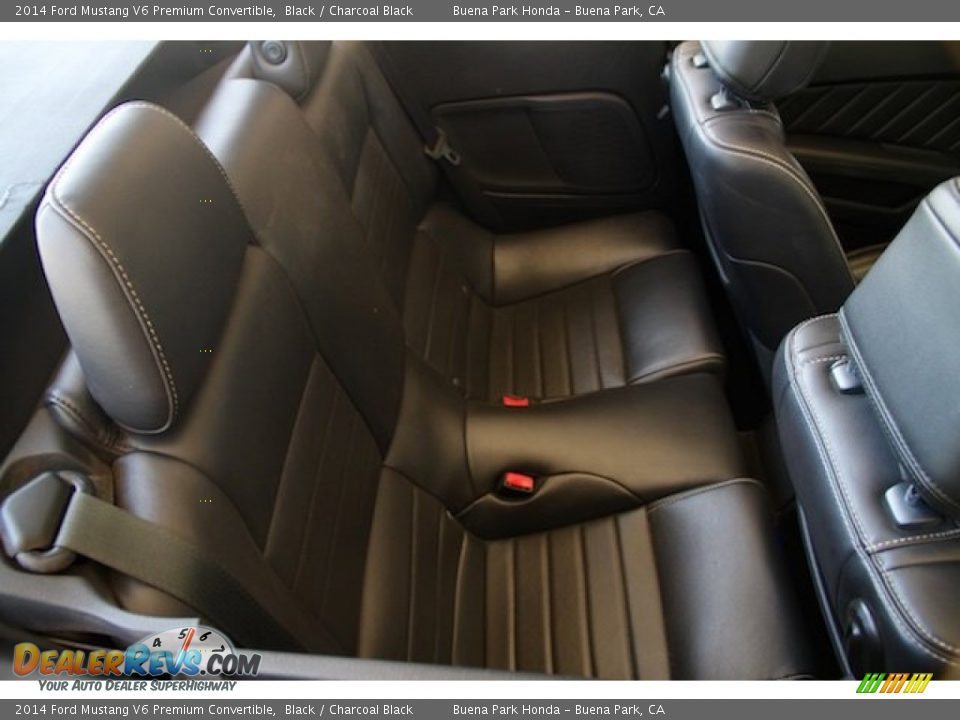 2014 Ford Mustang V6 Premium Convertible Black / Charcoal Black Photo #18