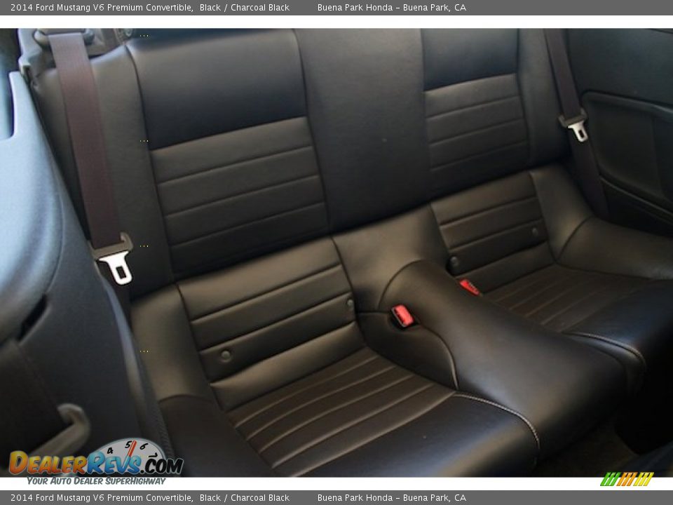 2014 Ford Mustang V6 Premium Convertible Black / Charcoal Black Photo #19