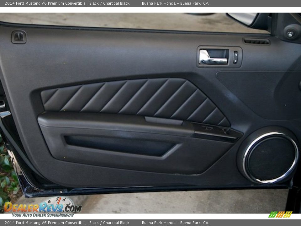 2014 Ford Mustang V6 Premium Convertible Black / Charcoal Black Photo #22