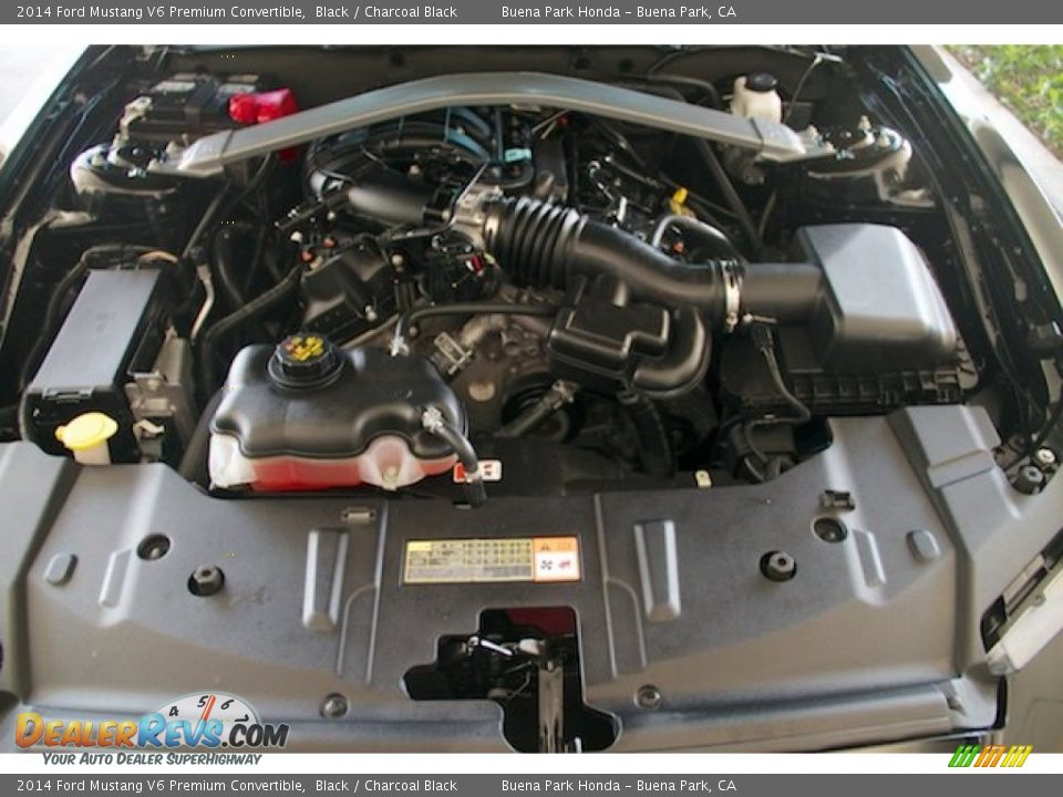 2014 Ford Mustang V6 Premium Convertible Black / Charcoal Black Photo #24