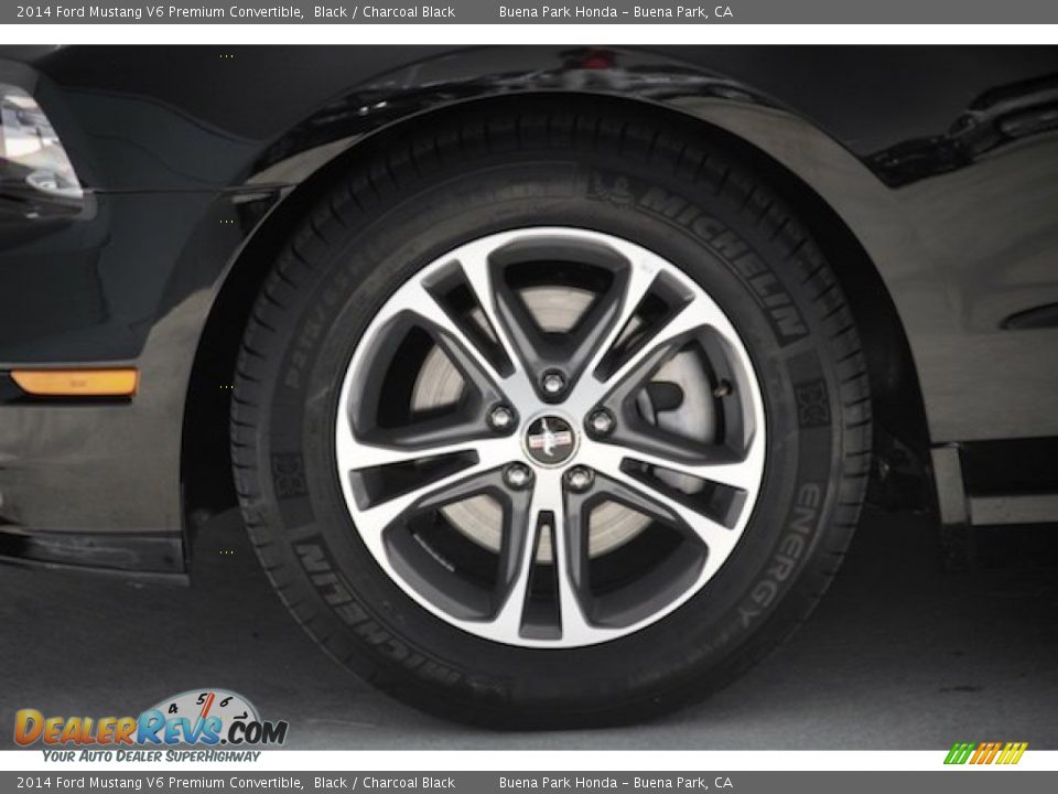 2014 Ford Mustang V6 Premium Convertible Black / Charcoal Black Photo #27