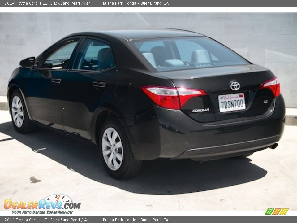 2014 Toyota Corolla LE Black Sand Pearl / Ash Photo #2