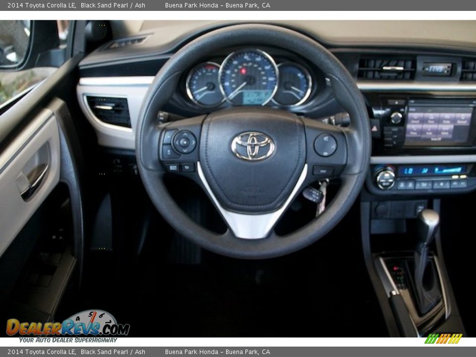 2014 Toyota Corolla LE Black Sand Pearl / Ash Photo #5