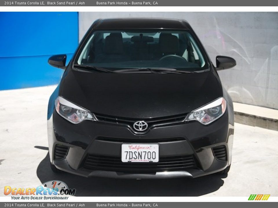 2014 Toyota Corolla LE Black Sand Pearl / Ash Photo #7