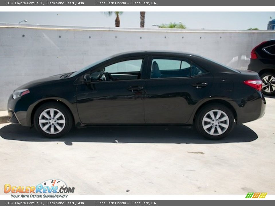 2014 Toyota Corolla LE Black Sand Pearl / Ash Photo #10