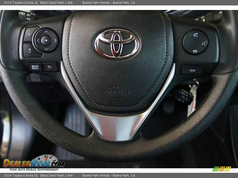 2014 Toyota Corolla LE Black Sand Pearl / Ash Photo #11