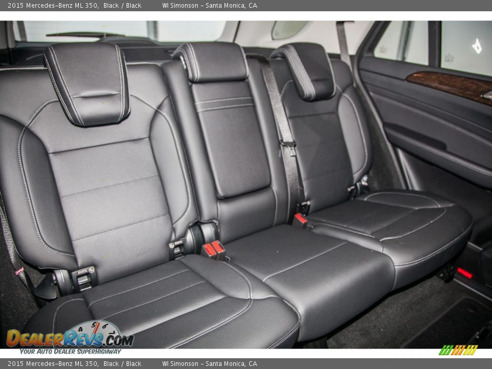 2015 Mercedes-Benz ML 350 Black / Black Photo #2