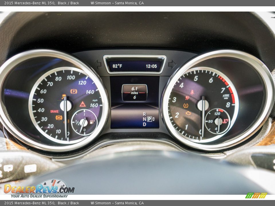 2015 Mercedes-Benz ML 350 Black / Black Photo #7