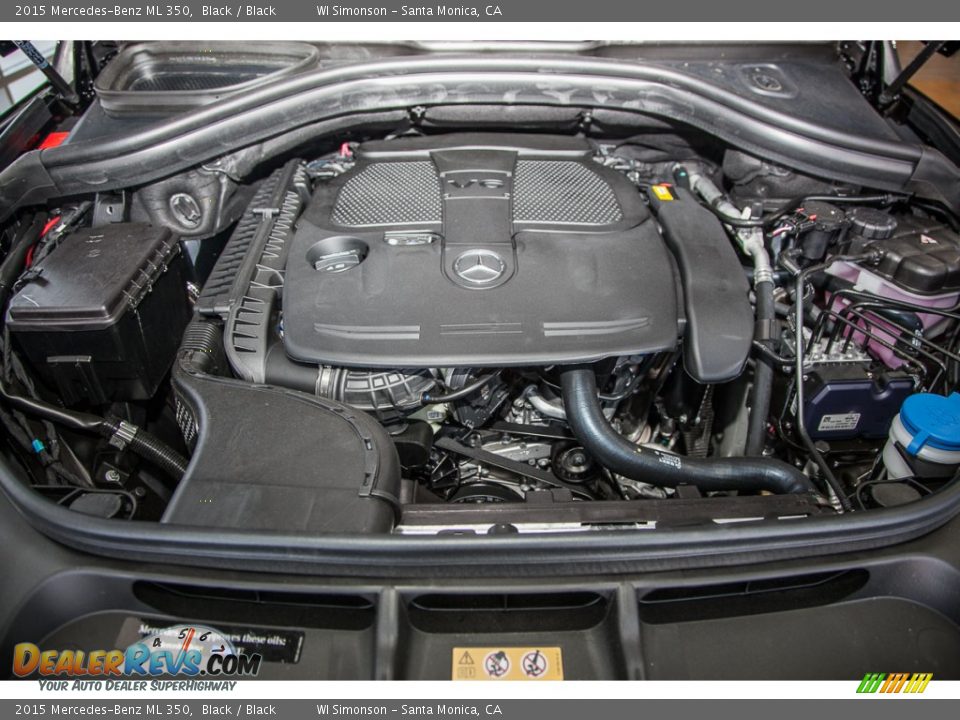 2015 Mercedes-Benz ML 350 Black / Black Photo #9