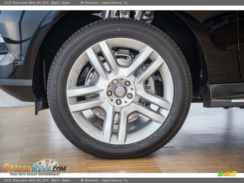 2015 Mercedes-Benz ML 350 Black / Black Photo #10