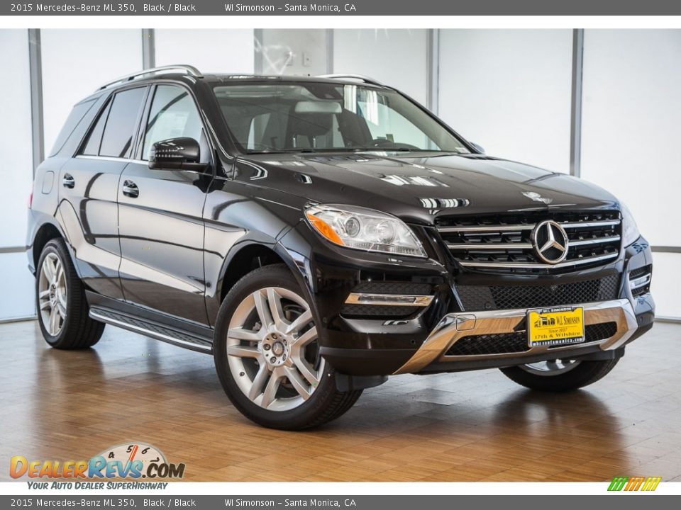 2015 Mercedes-Benz ML 350 Black / Black Photo #12