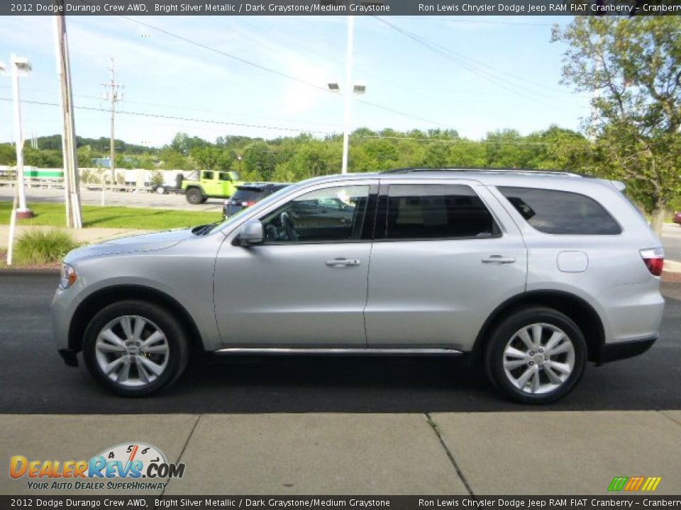 2012 Dodge Durango Crew AWD Bright Silver Metallic / Dark Graystone/Medium Graystone Photo #5