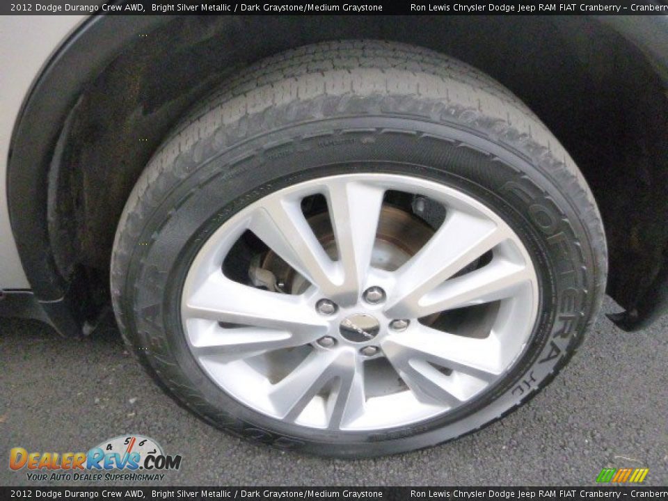 2012 Dodge Durango Crew AWD Bright Silver Metallic / Dark Graystone/Medium Graystone Photo #6