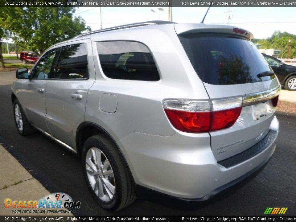 2012 Dodge Durango Crew AWD Bright Silver Metallic / Dark Graystone/Medium Graystone Photo #7