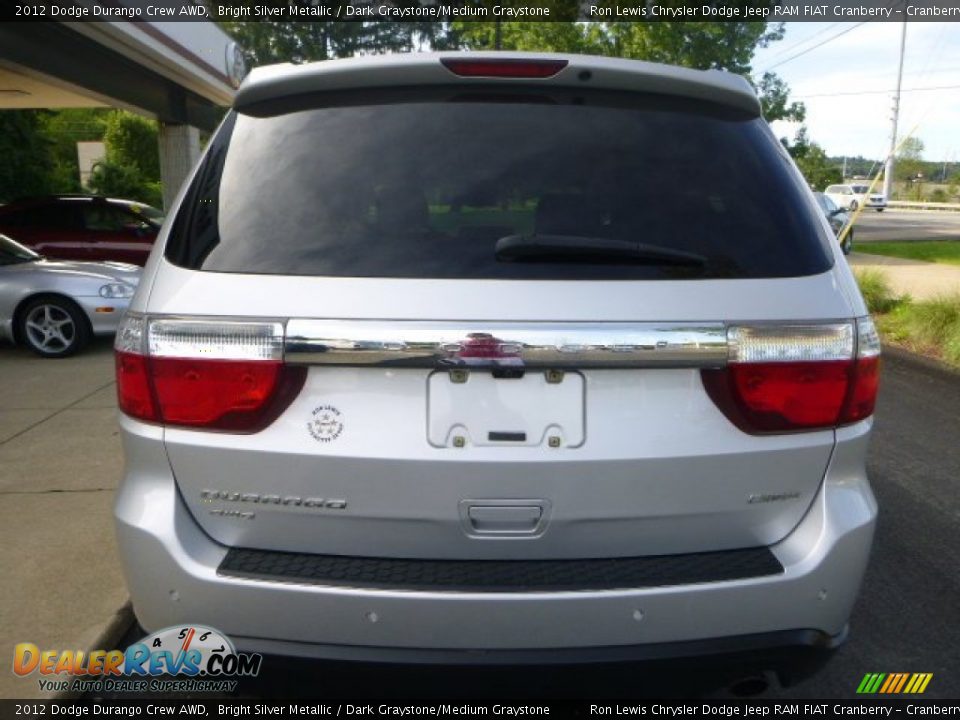 2012 Dodge Durango Crew AWD Bright Silver Metallic / Dark Graystone/Medium Graystone Photo #8