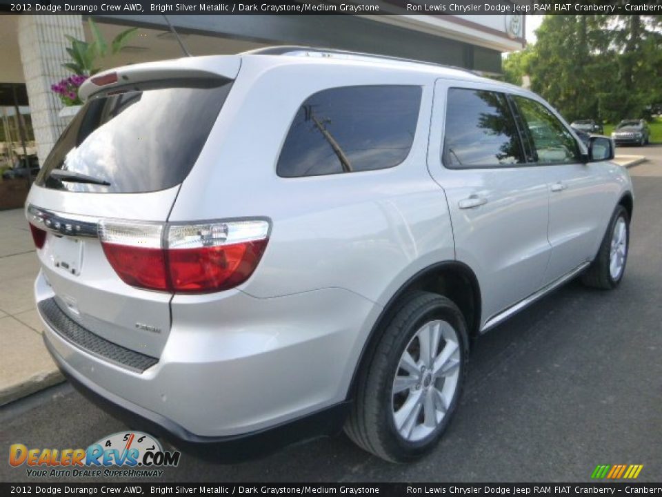 2012 Dodge Durango Crew AWD Bright Silver Metallic / Dark Graystone/Medium Graystone Photo #9