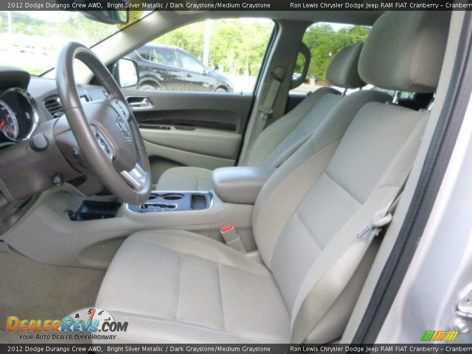 2012 Dodge Durango Crew AWD Bright Silver Metallic / Dark Graystone/Medium Graystone Photo #13
