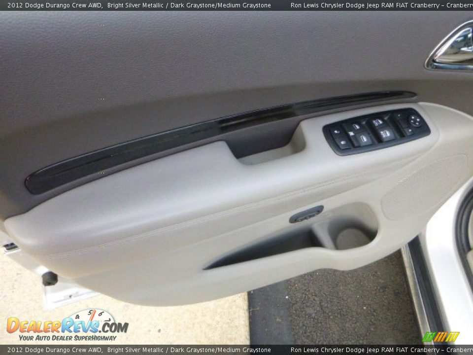 2012 Dodge Durango Crew AWD Bright Silver Metallic / Dark Graystone/Medium Graystone Photo #14