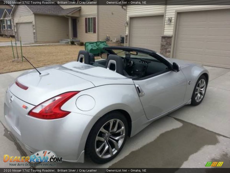 2010 Nissan 370Z Touring Roadster Brilliant Silver / Gray Leather Photo #4