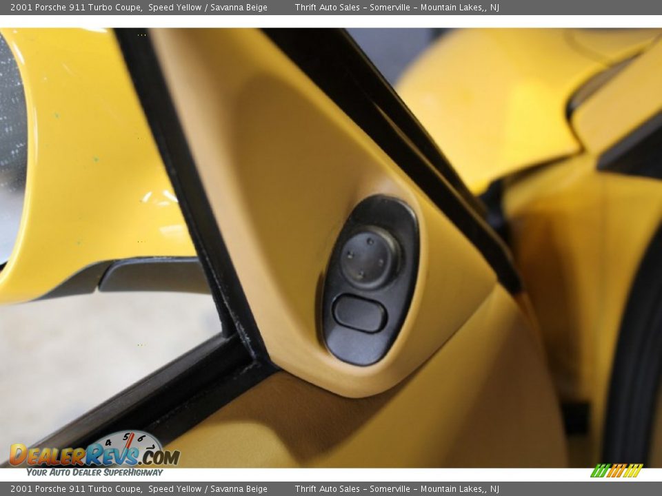 2001 Porsche 911 Turbo Coupe Speed Yellow / Savanna Beige Photo #22