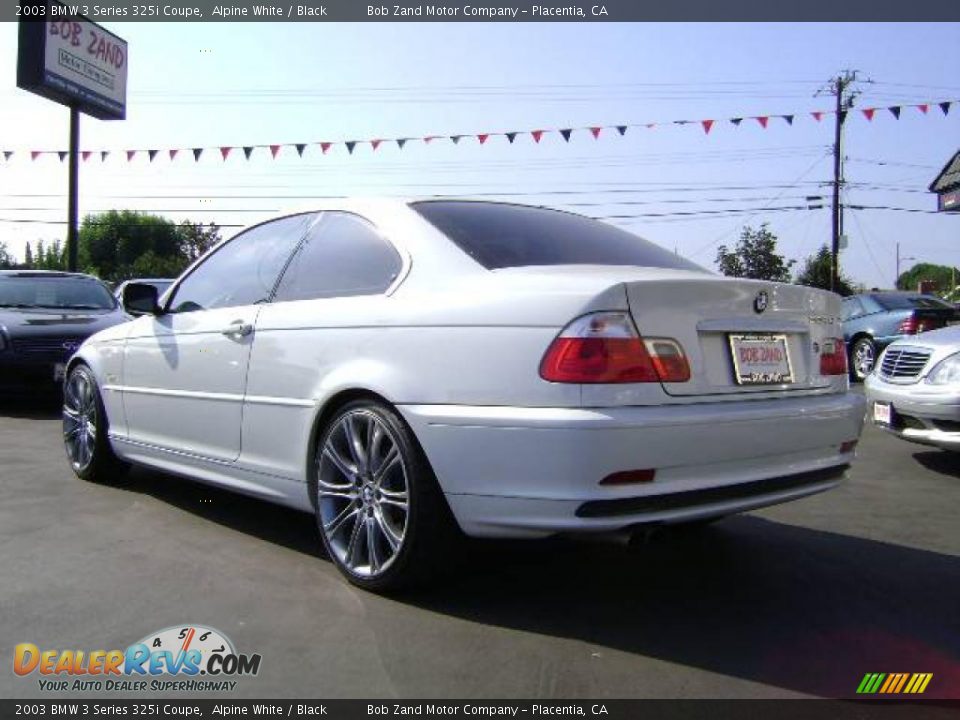 2003 BMW 3 Series 325i Coupe Alpine White / Black Photo #2