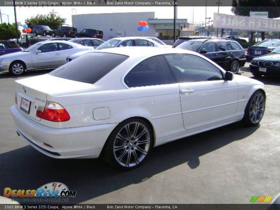 2003 BMW 3 Series 325i Coupe Alpine White / Black Photo #3