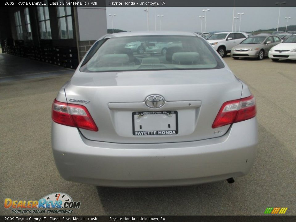 2009 Toyota Camry LE Classic Silver Metallic / Ash Photo #3