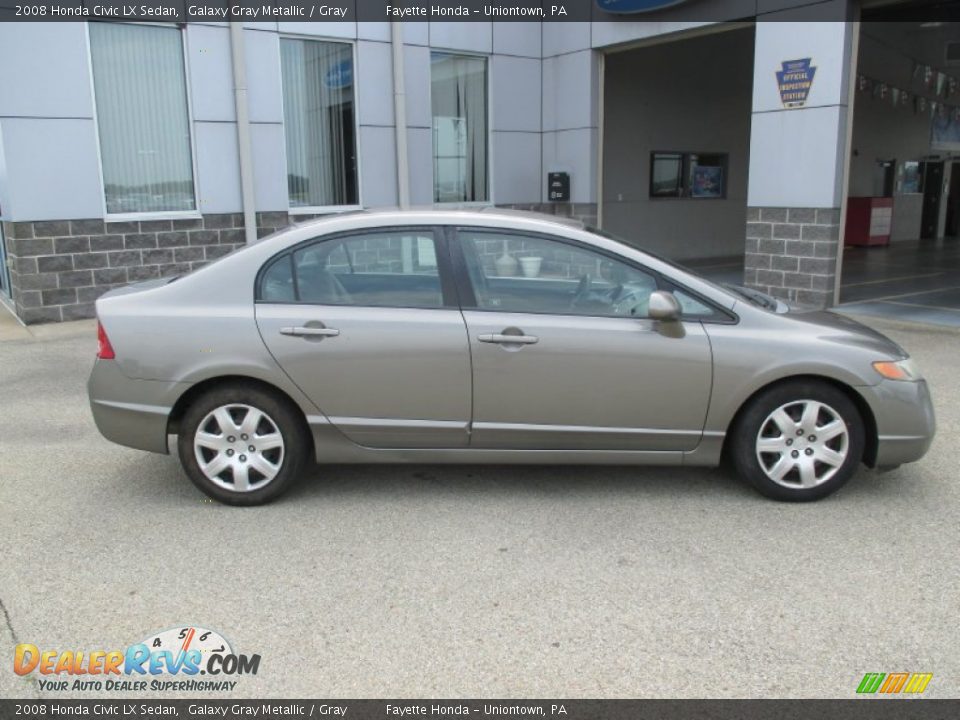 2008 Honda Civic LX Sedan Galaxy Gray Metallic / Gray Photo #2