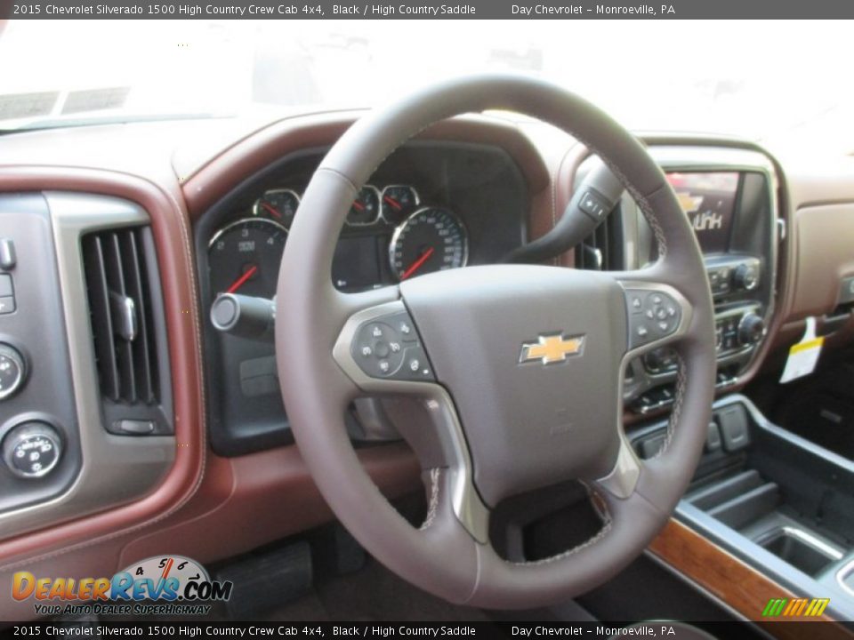 2015 Chevrolet Silverado 1500 High Country Crew Cab 4x4 Black / High Country Saddle Photo #15