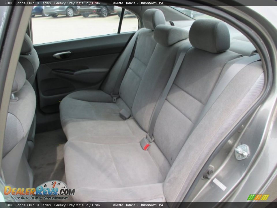 Rear Seat of 2008 Honda Civic LX Sedan Photo #8