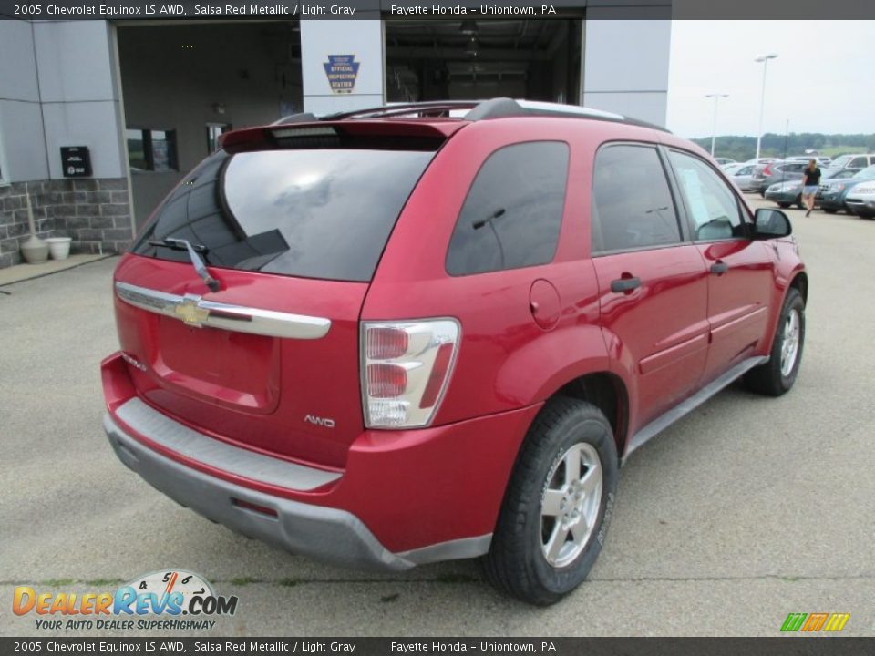 2005 Chevrolet Equinox LS AWD Salsa Red Metallic / Light Gray Photo #16