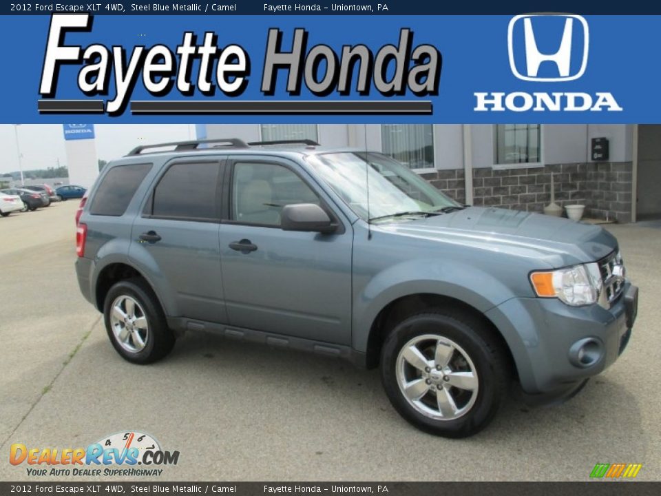 2012 Ford Escape XLT 4WD Steel Blue Metallic / Camel Photo #1