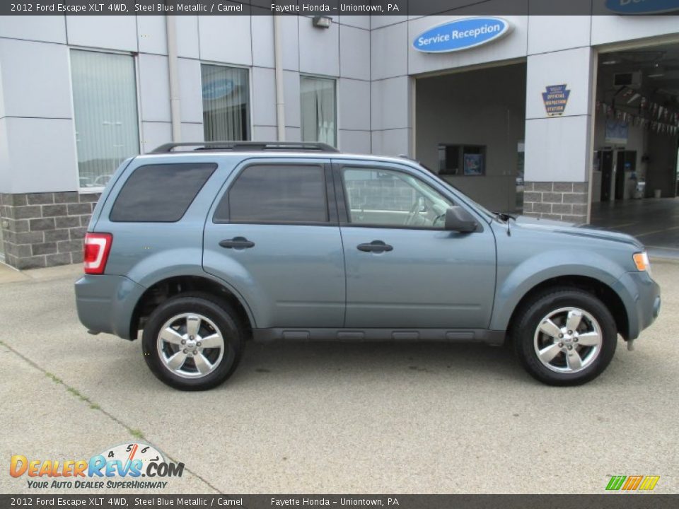 2012 Ford Escape XLT 4WD Steel Blue Metallic / Camel Photo #2