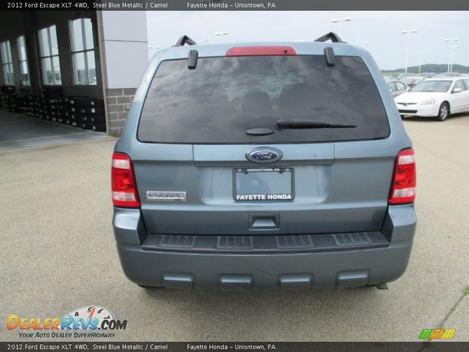 2012 Ford Escape XLT 4WD Steel Blue Metallic / Camel Photo #3