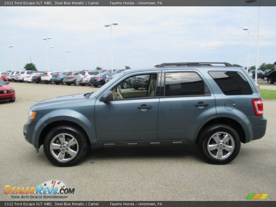 2012 Ford Escape XLT 4WD Steel Blue Metallic / Camel Photo #4