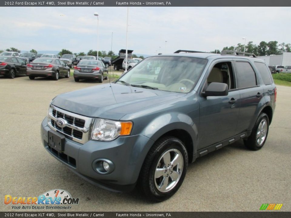 2012 Ford Escape XLT 4WD Steel Blue Metallic / Camel Photo #5