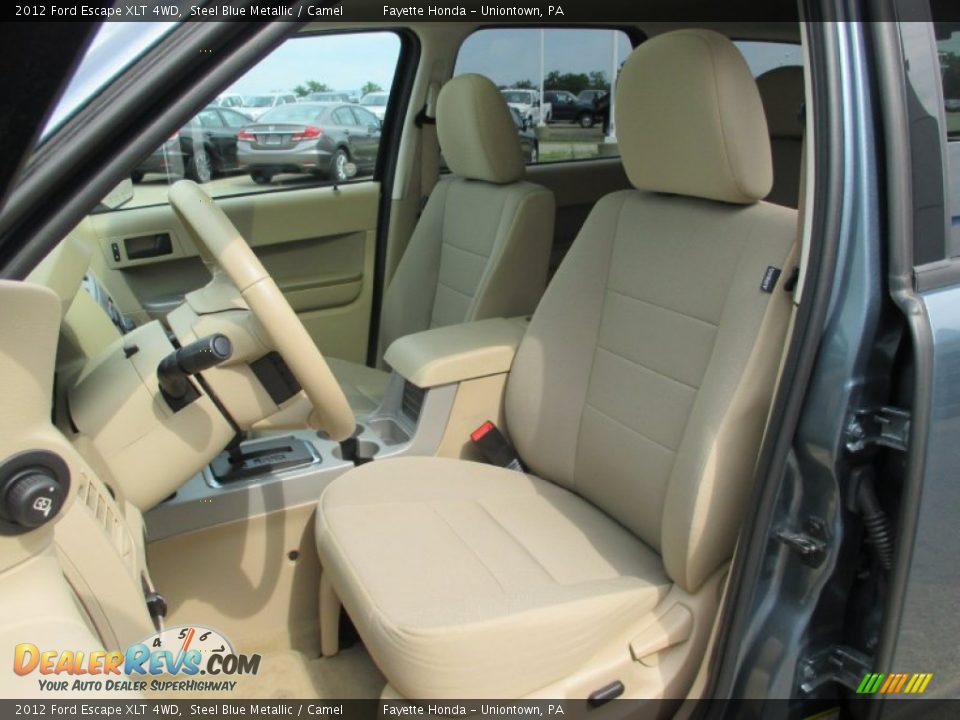 2012 Ford Escape XLT 4WD Steel Blue Metallic / Camel Photo #7