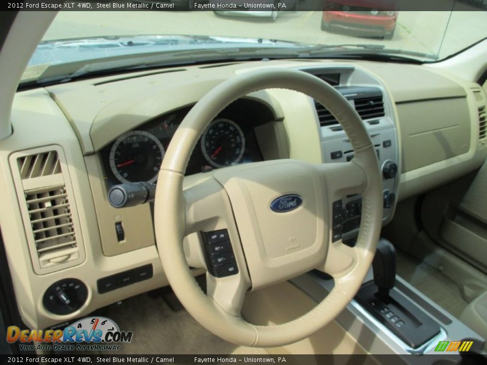 2012 Ford Escape XLT 4WD Steel Blue Metallic / Camel Photo #11