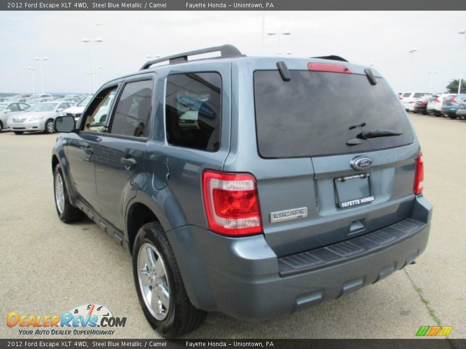 2012 Ford Escape XLT 4WD Steel Blue Metallic / Camel Photo #17