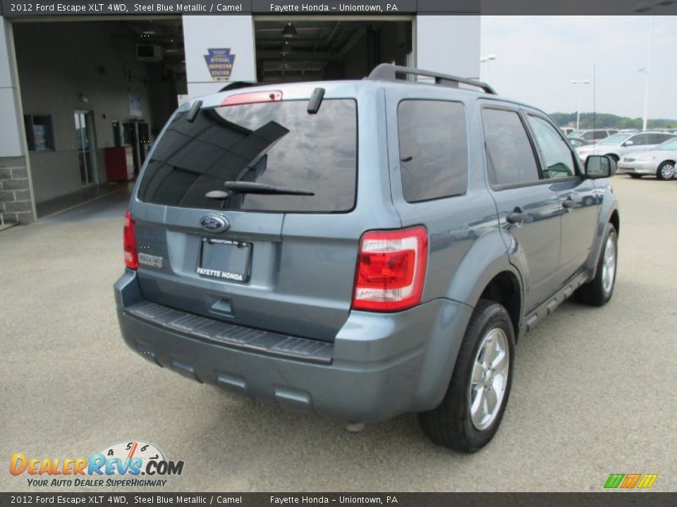 2012 Ford Escape XLT 4WD Steel Blue Metallic / Camel Photo #18