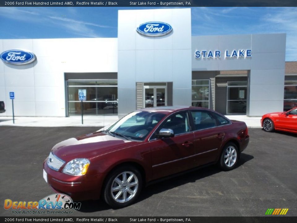 2006 Ford Five Hundred Limited AWD Redfire Metallic / Black Photo #1