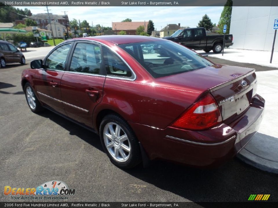 2006 Ford Five Hundred Limited AWD Redfire Metallic / Black Photo #3