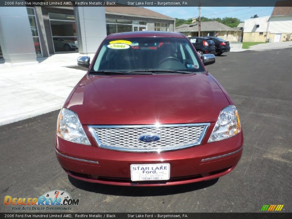 2006 Ford Five Hundred Limited AWD Redfire Metallic / Black Photo #9