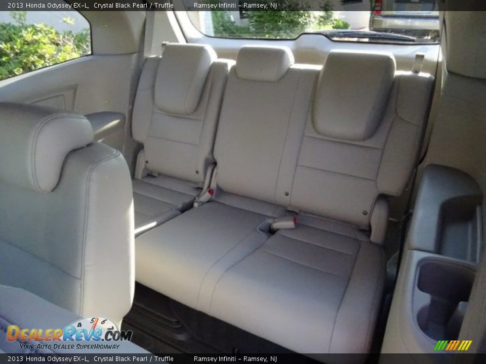 2013 Honda Odyssey EX-L Crystal Black Pearl / Truffle Photo #11