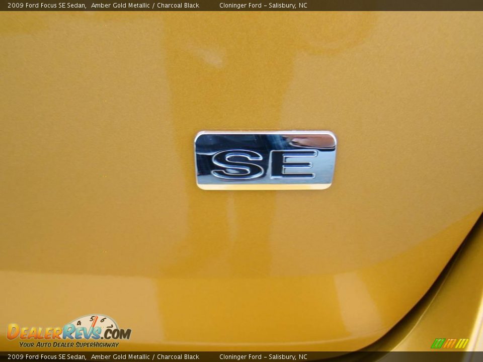 2009 Ford Focus SE Sedan Amber Gold Metallic / Charcoal Black Photo #16