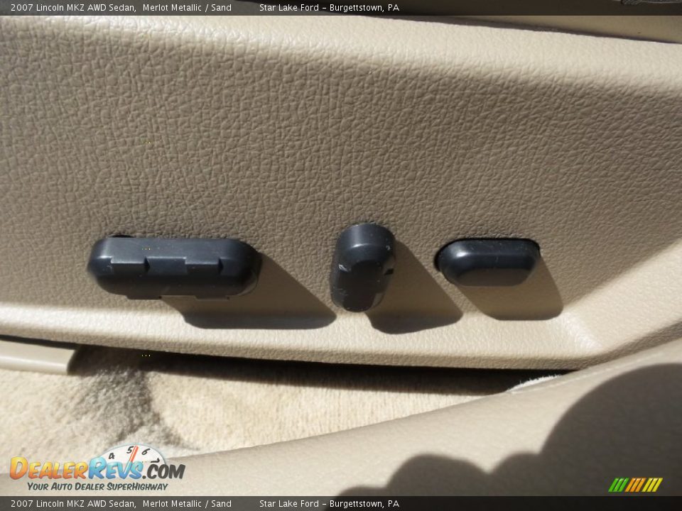 2007 Lincoln MKZ AWD Sedan Merlot Metallic / Sand Photo #15