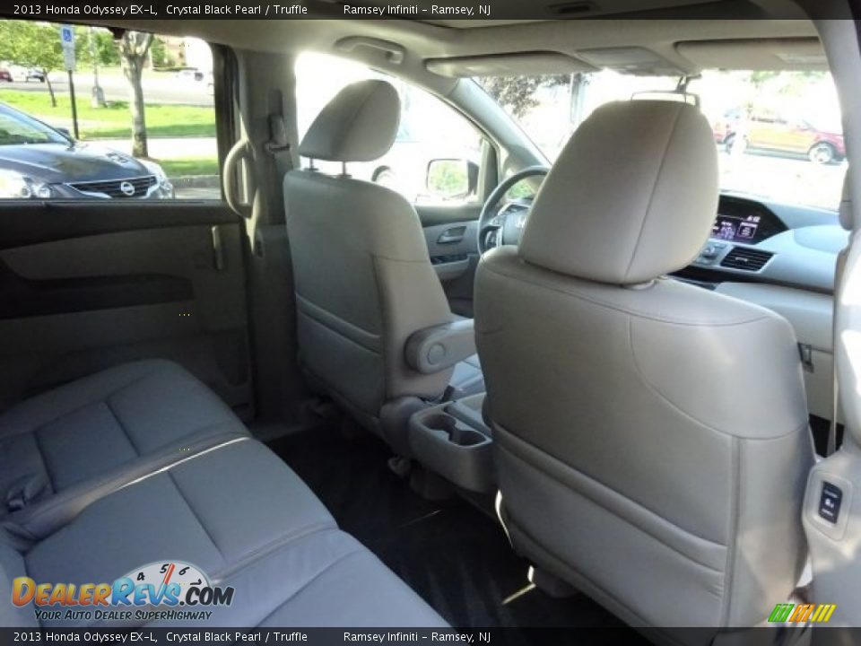 2013 Honda Odyssey EX-L Crystal Black Pearl / Truffle Photo #12